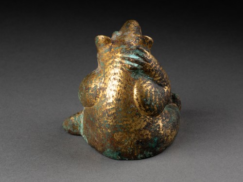 Sculpture  - Gilt bronze bear