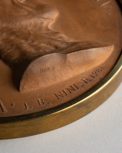 Sculpture  - Portrait of Voltaire in the Antique style, Jean-Baptiste Nini (1717–1786)