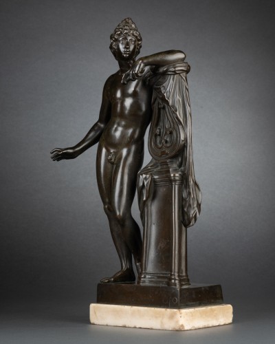 XVIIIe siècle - Apollo Sauroctono, Massimiliano Soldani Benzi (1656-1740)