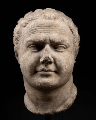 Sculpture Sculpture en Marbre - Tête de l’empereur Titus