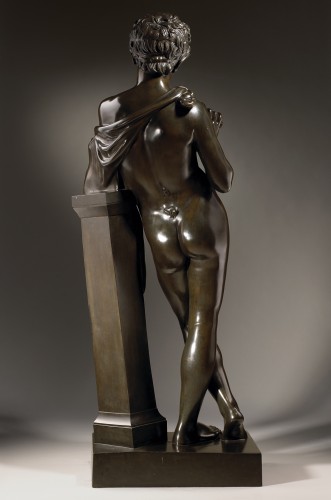Sculpture Sculpture en Bronze - Faun jouant de la flûte