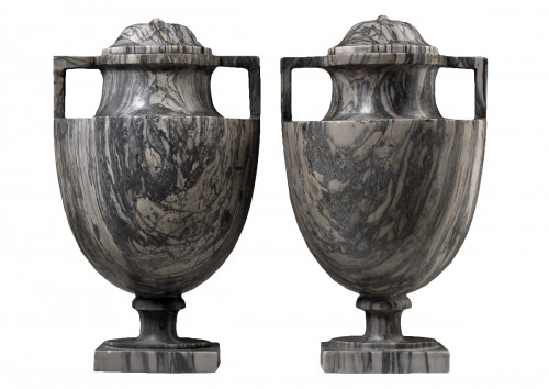 Pair of Bardiglio Vases