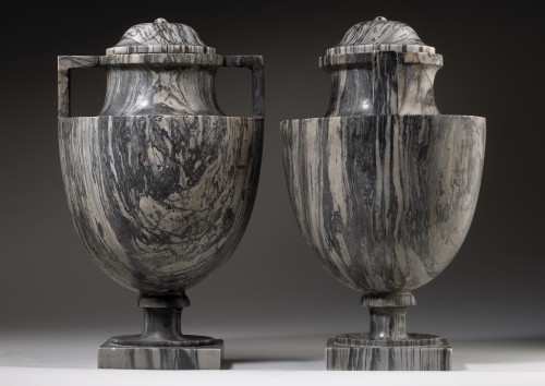 Pair of Bardiglio Vases - 