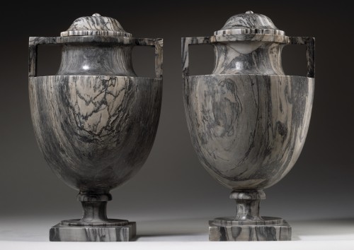 Pair of Bardiglio Vases - 