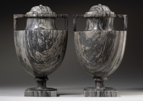  - Pair of Bardiglio Vases