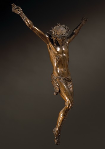 18th century - Soldani Benzi (1656 - 1740) -  Crucifixion with Vanitas