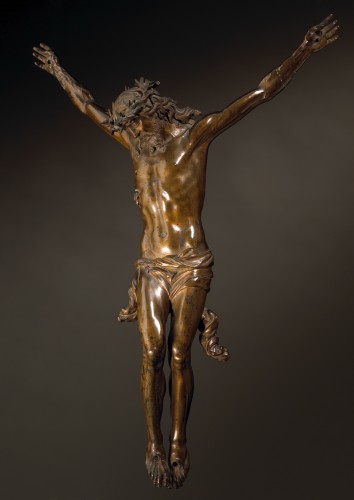 Soldani Benzi (1656 - 1740) -  Crucifixion with Vanitas - 
