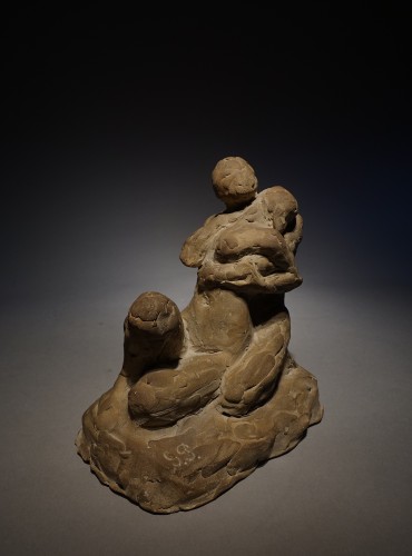 Amoureux entrelacés - Georges Petit (1879 - 1958) - Sculpture Style 