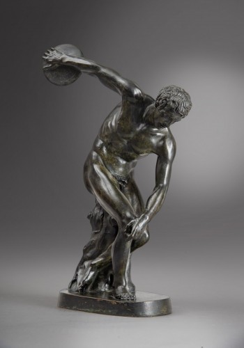 Discobole, Italie fin XVIIIe siècle - Sculpture Style 