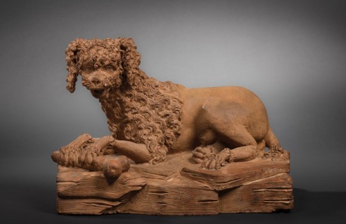 Resting Dog (Poodle) - Sculpture Style 