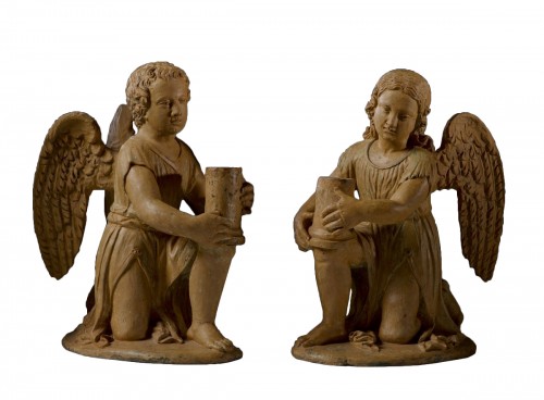 Pair of Angels holding Candlesticks