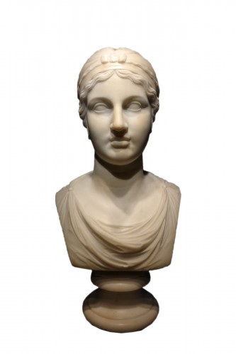 Buste néoclassique de Sappho, Italie 19e siècle