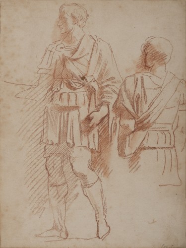Paire de sanguines par Giovanni Battista Cipriani, R.A.  (1727 -1785) - Tableaux et dessins Style 