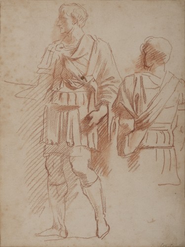 Pair of Drawings, taken from Trajan&#039;s Column - Paintings & Drawings Style 