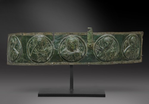 Sculpture Sculpture en Bronze - Plaque Byzantine en  bronze Repoussé