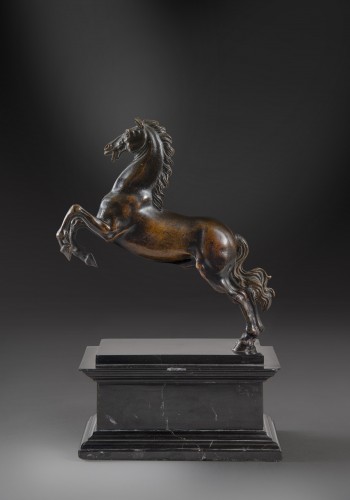 Cheval cabré - Italie 18e siècle - Sculpture Style 