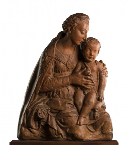 Virgin and Child - Terra Cotta circa 1460-1480