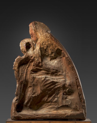 Sculpture Sculpture en Terre cuite - Vierge à l'enfant, Terre cuite vers 1460-1480