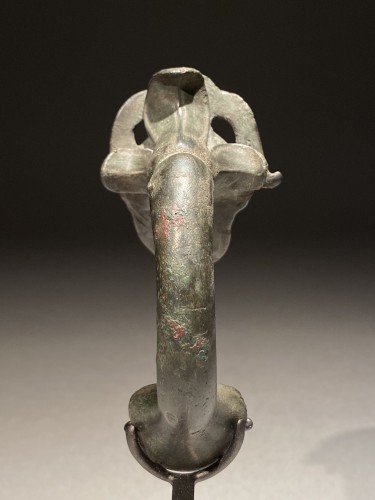 BC to 10th century - Lamp Handle shaped as Silenus,  1-3rd Century A.D