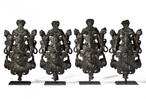 Suite de 4 appliques en bronzes par Roccatagliata