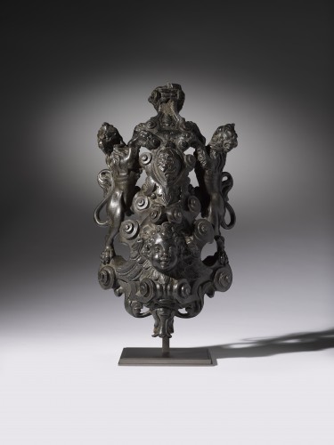 XVIIe siècle - Suite de 4 appliques en bronzes par Roccatagliata