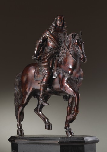 Statuette équestre de l'archiduc d'Autriche Ferdinand Charles (1628-1662) - Sculpture Style 