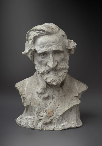 20th century - Plaster Workshop bust of maestro Giuseppe Verdi