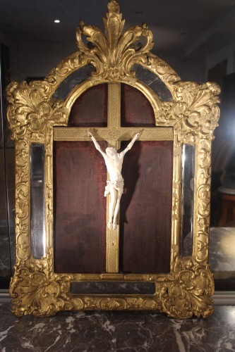Christ en tableau, époque de la Régence début du XVIIIe - Art sacré, objets religieux Style Régence