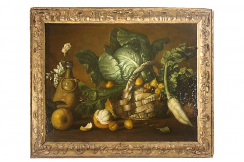 Nature Morte aux légumes, école française du XVIIe siècle