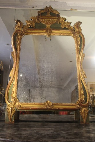 Miroir provençal , vers 1770 - Miroirs, Trumeaux Style Louis XV
