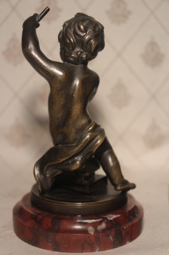 Antiquités - Petits amours en bronze signés Sèvres, fin XIXe