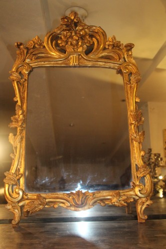 Miroir d'origine provençale, époque Louis XV - Miroirs, Trumeaux Style Louis XV