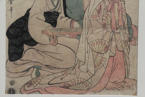  - Estampe japonaise "Les courtisanes", Kitagawa Utamaro v.1753 - 31 octobre 1806