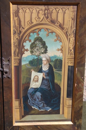 Antiquités - Triptych, northern school, early 19th century