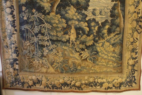 Louis XIV - Tapisserie en laine d'Aubusson de la fin du XVIIe siècle