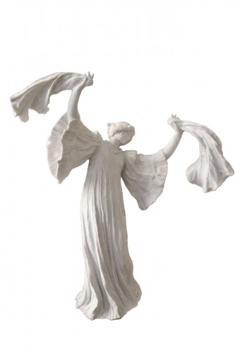 Dance, Art Nouveau bicuit after Raoul Larche (1860-1912)