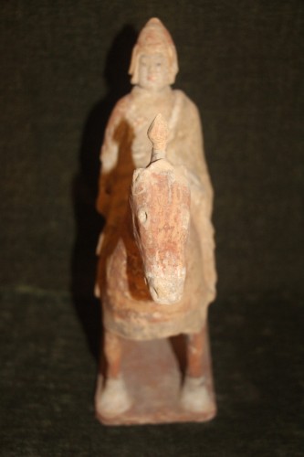 BC to 10th century - Tang dynasty terracotta rider, China 618-907 BC