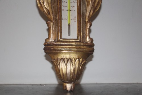 Baromètre thermomètre à la colombe, époque Louis XVI - Objet de décoration Style Louis XVI