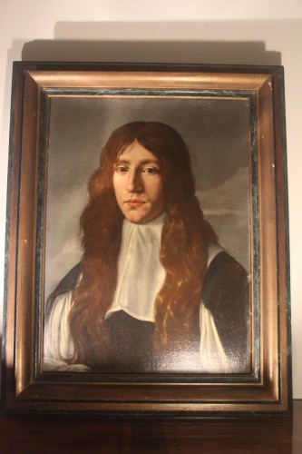 Tableaux et dessins Tableaux XVIIe siècle - Portrait d'un jeune homme en noir, Belgique XVIIe siècle
