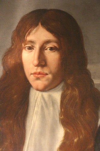Portrait d'un jeune homme en noir, Belgique XVIIe siècle - Louis XIII