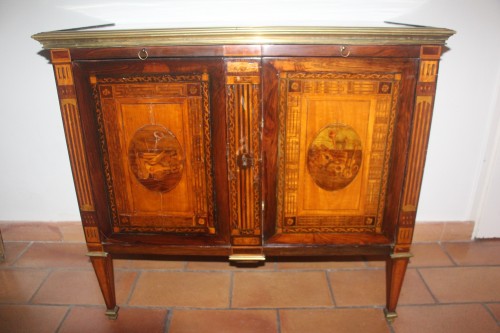 Furniture  - Silverware Cabinet with mechanism, stamped LARDIN