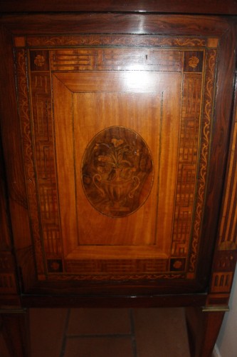 18th century - Silverware Cabinet with mechanism, stamped LARDIN