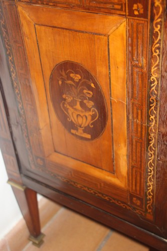 Antiquités - Silverware Cabinet with mechanism, stamped LARDIN