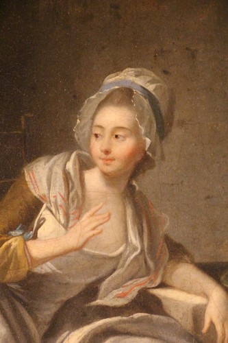 L'aumône, école française du XVIIIe siècle - Louis XV