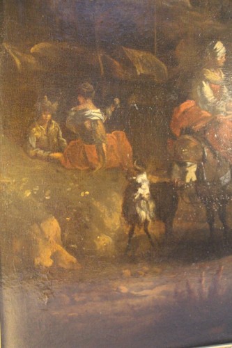 Antiquités - Le repos des bergers - Hendrick Mommers (1623-1693)