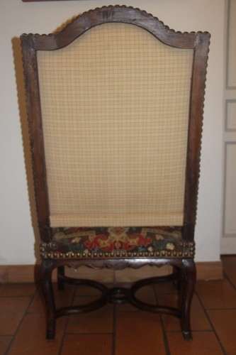 Régence - Important fauteuil à dossier plat, époque de la Régence, XVIIIe