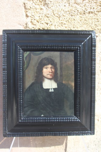 Portrait d'un gentil homme, école Hollandaise du XVIIe siècle - Tableaux et dessins Style Louis XIV
