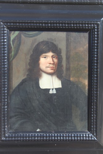 Tableaux et dessins Tableaux XVIIe siècle - Portrait d'un gentil homme, école Hollandaise du XVIIe siècle
