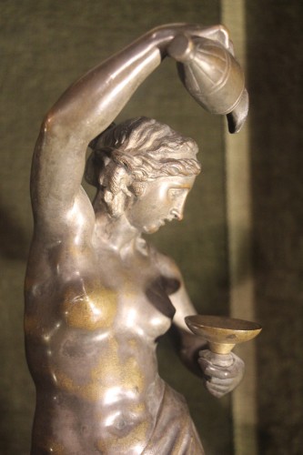 Sculpture Sculpture en Bronze - Allégories à l'antique fin XVIIIe siècle