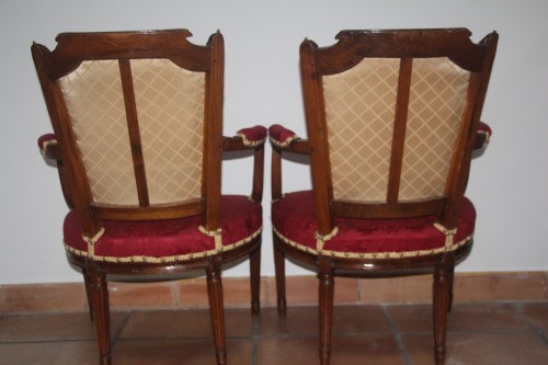 Louis XVI - Pair of Louis XVI armchairs 